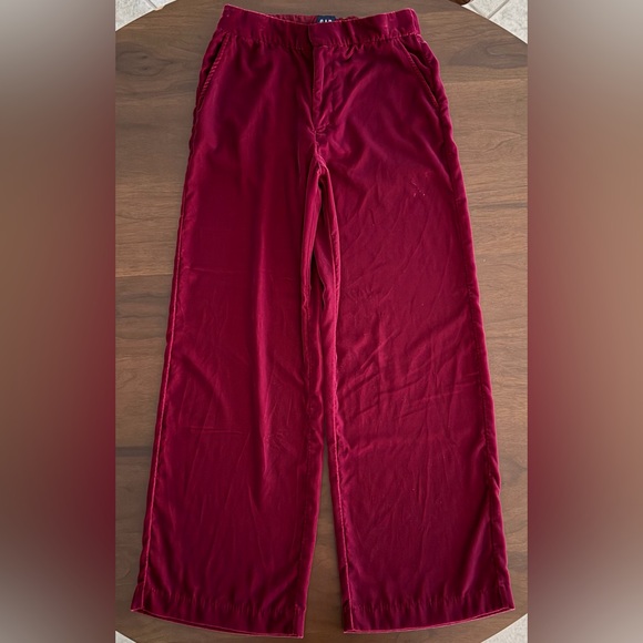GAP Recycled High Rise Velvet Pant (Petite) - Picture 3 of 14